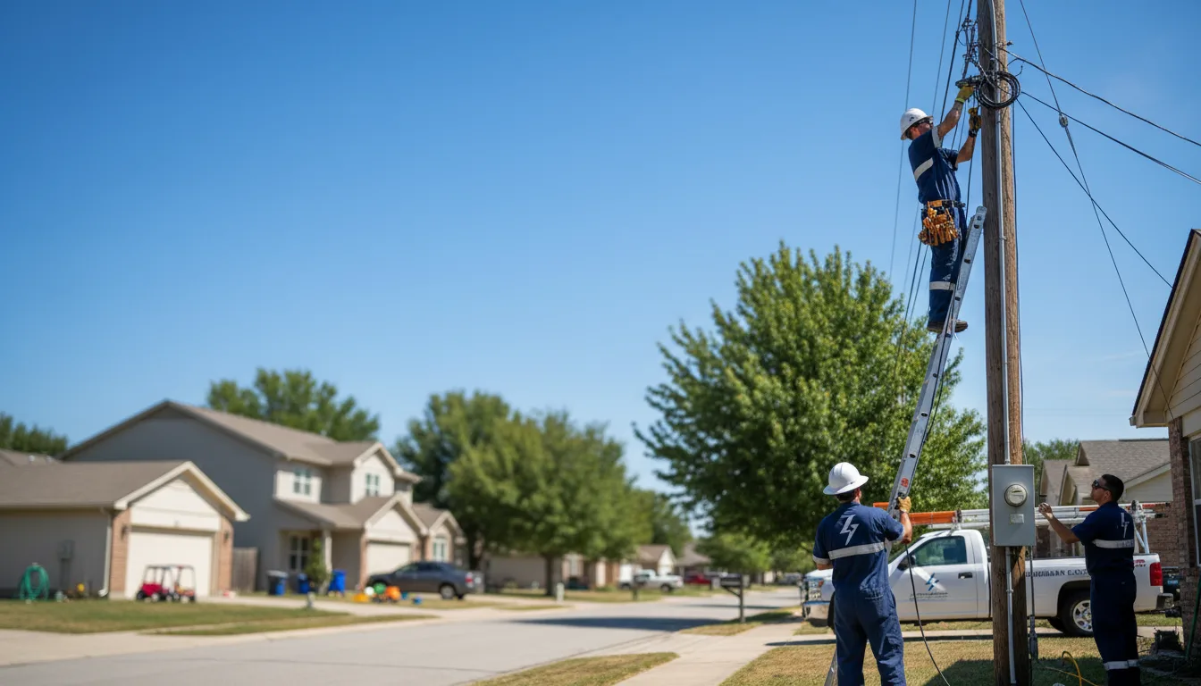 Residential electrician providing installation services in Dennis, MS